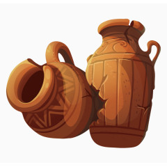 矢量中国古文物陶瓷