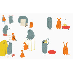 儿童插画小怪物