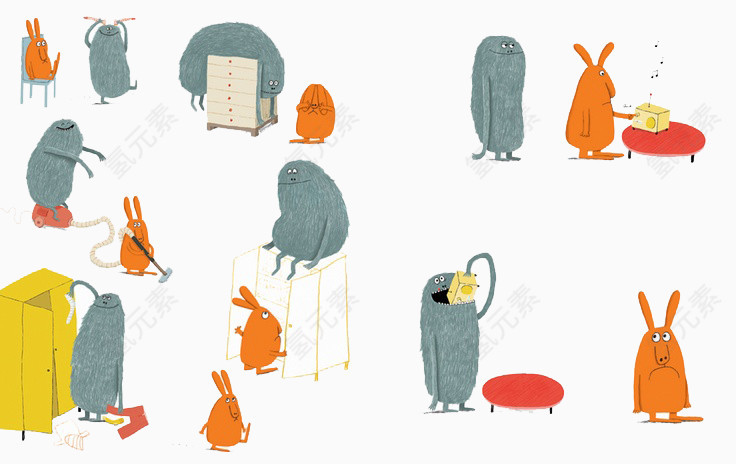 儿童插画小怪物