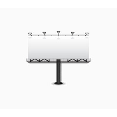 矢量 卡通手绘 单脚告示牌