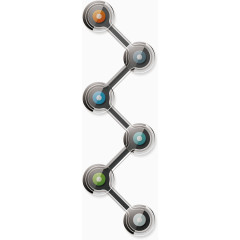 商务ppt水晶按钮素材