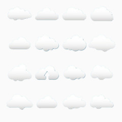 漂浮在天空的云素材