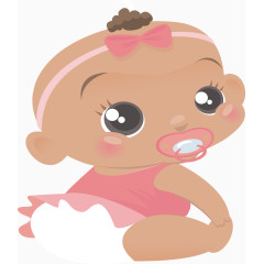 非洲儿童矢量素材