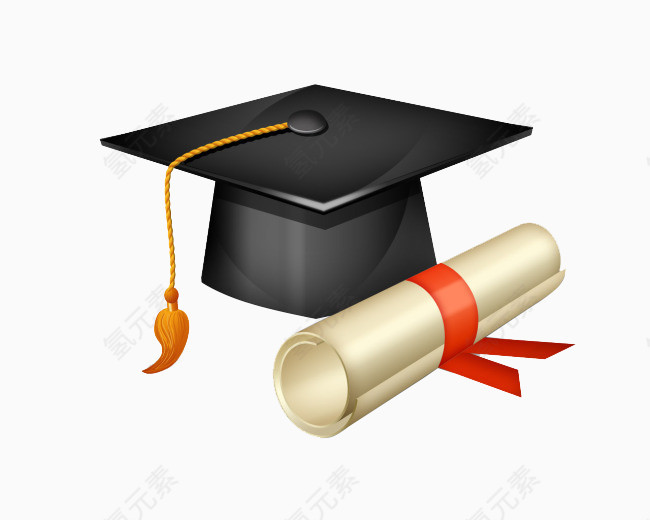 学士帽和通知书