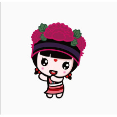 少数民族小女孩