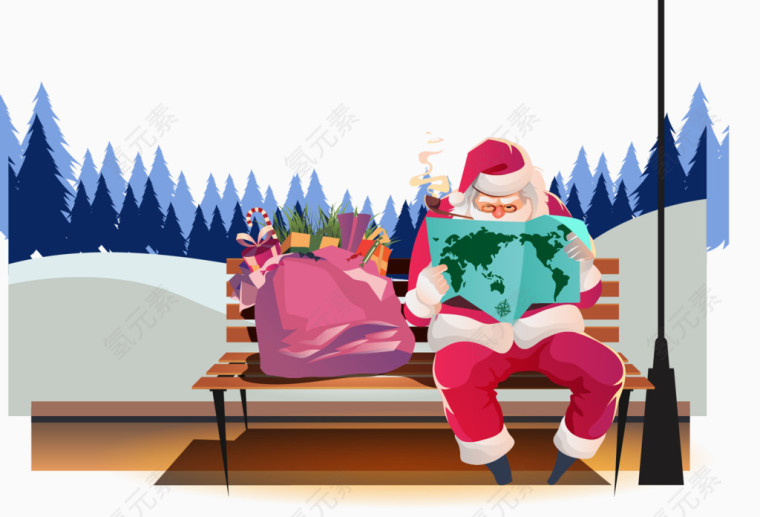 矢量圣诞老人