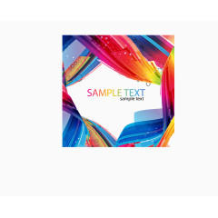 矢量绚丽条纹背景