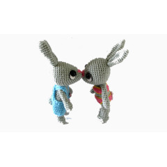 创意设计针织兔子