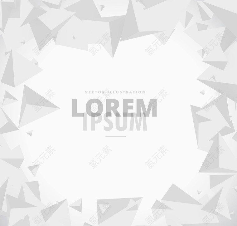 几何灰色背景边框