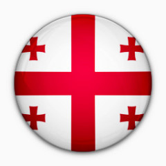 国旗格鲁吉亚对世界标志图标