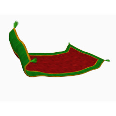 红色绿边飞毯
