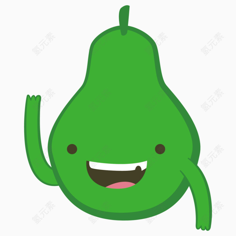 可爱卡通水果设计矢量素材