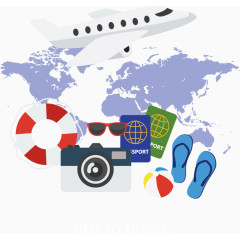 旅游远途主题矢量素材