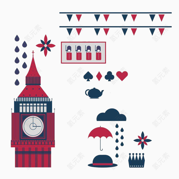 英国建筑图案