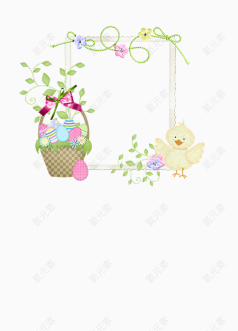 鲜花相框素材