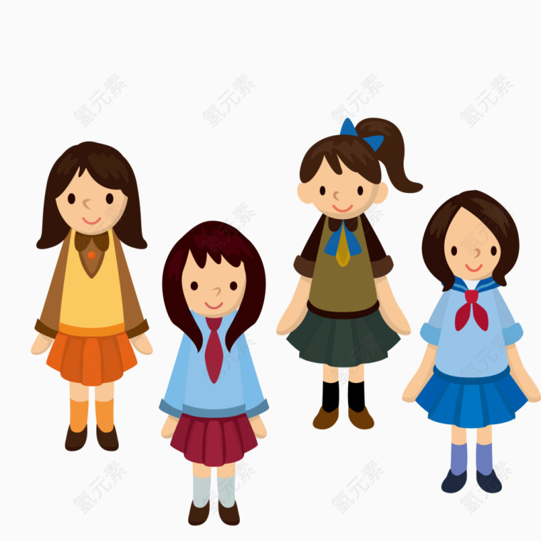 戴红领巾的小学生