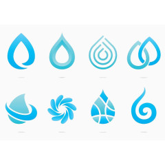 浅蓝色水系图标