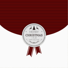 优雅花纹圣诞新年卡矢量素材