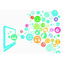 漂浮购物图标小元素