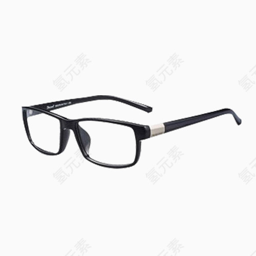 黑色方框眼镜扁侧面