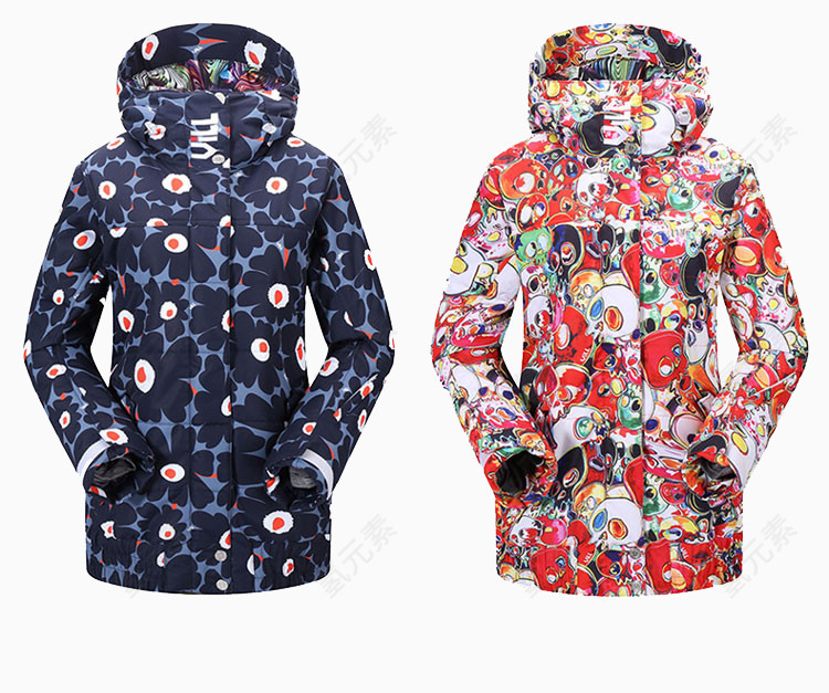 VILLVILL 滑雪服 保温防风 女 冬季上衣 单双板必备 时尚雪服冲锋衣