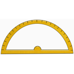 黄色量角器
