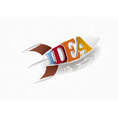 扁平化航空火箭矢量下载