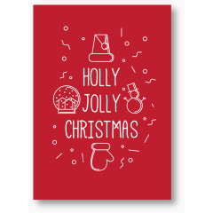 创意新年圣诞贺卡矢量图