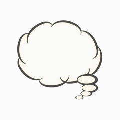 创意云朵对话框