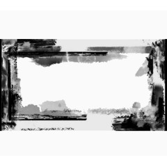 水墨画边框