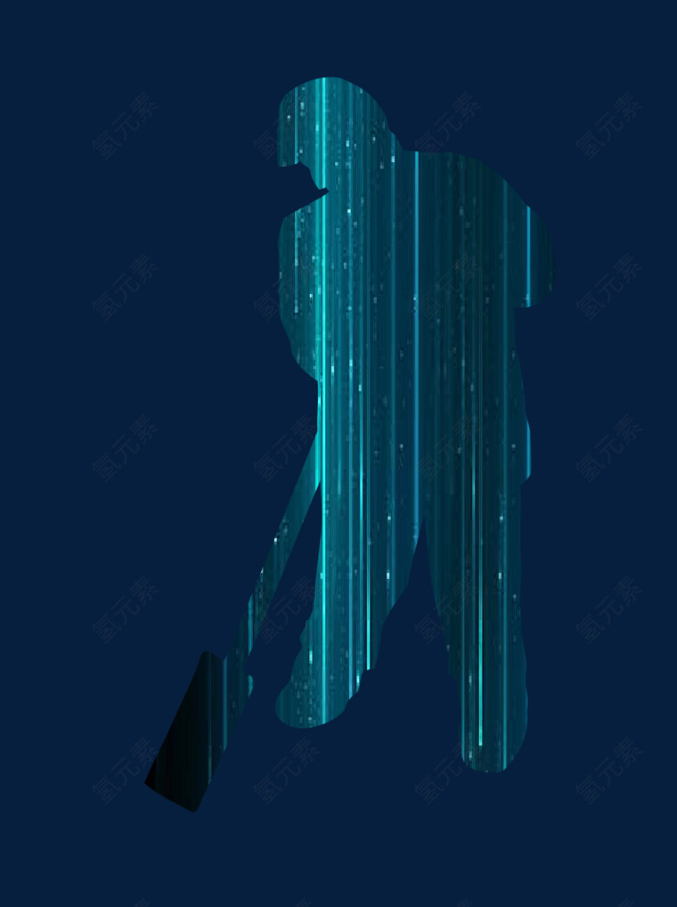 星光扫地的制服男人