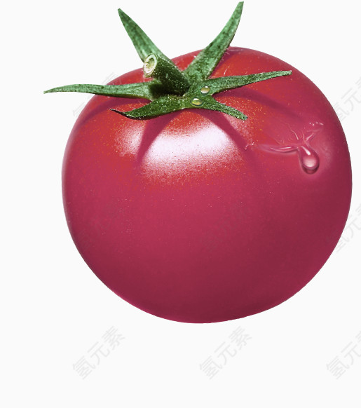 红色简约番茄装饰图案