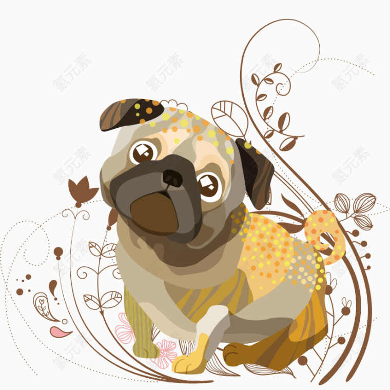 可爱狗素材