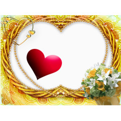 情人节装饰海报元素 婚庆背景