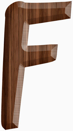 创意大写英文立体字