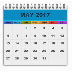 2017年笔记本日历