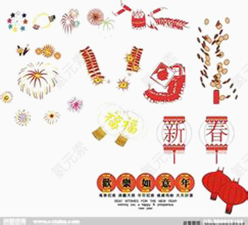 美丽的礼花鞭炮