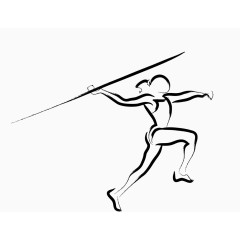 矢量黑色比赛项目标枪