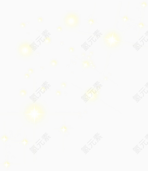 金色闪亮的星空