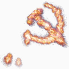 烟花创意党徽高清免抠素材