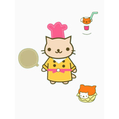 猫咪妈妈在做饭