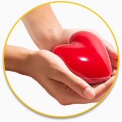 手捧爱心