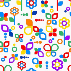 时尚潮流图案鲜花背景