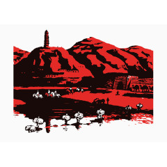 红色革命主题背景