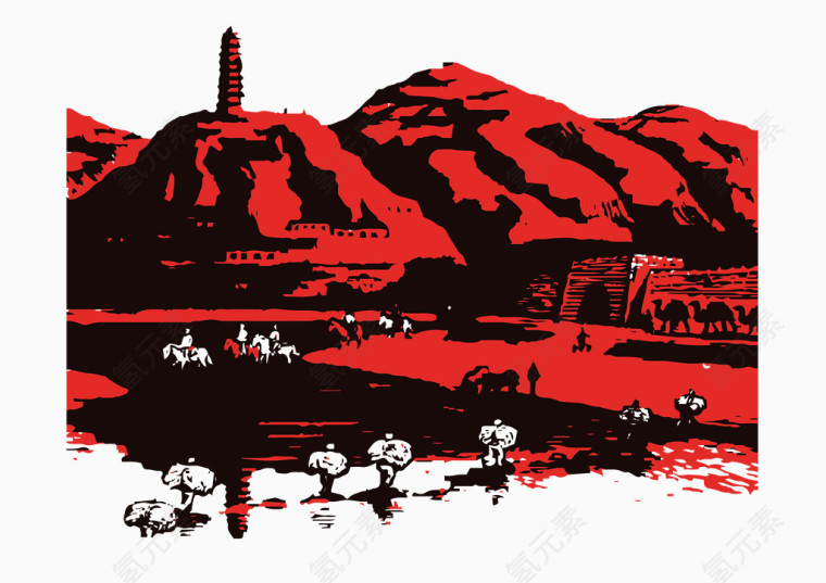 红色革命主题背景