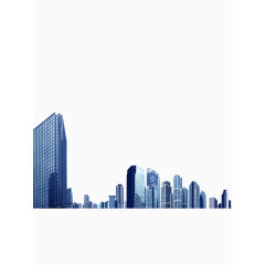 蓝色建筑大气房地产装饰