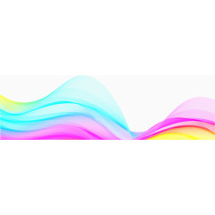 矢量手绘彩色线条