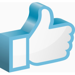 矢量手绘立体大拇指