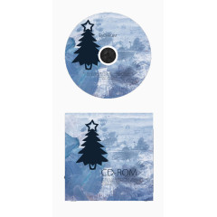 圣诞树光盘设计包装免扣素材