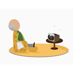 矢量养老院素材图